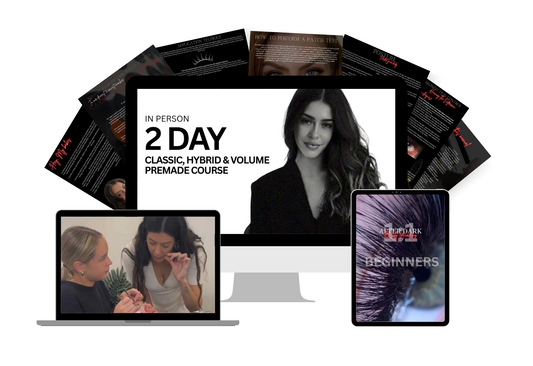 1:1 IN PERSON CLASSIC, HYBRID & VOLUME PREMADE EYELASH COURSE